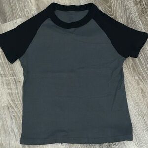Brandy Melville blue/navy baseball tee
